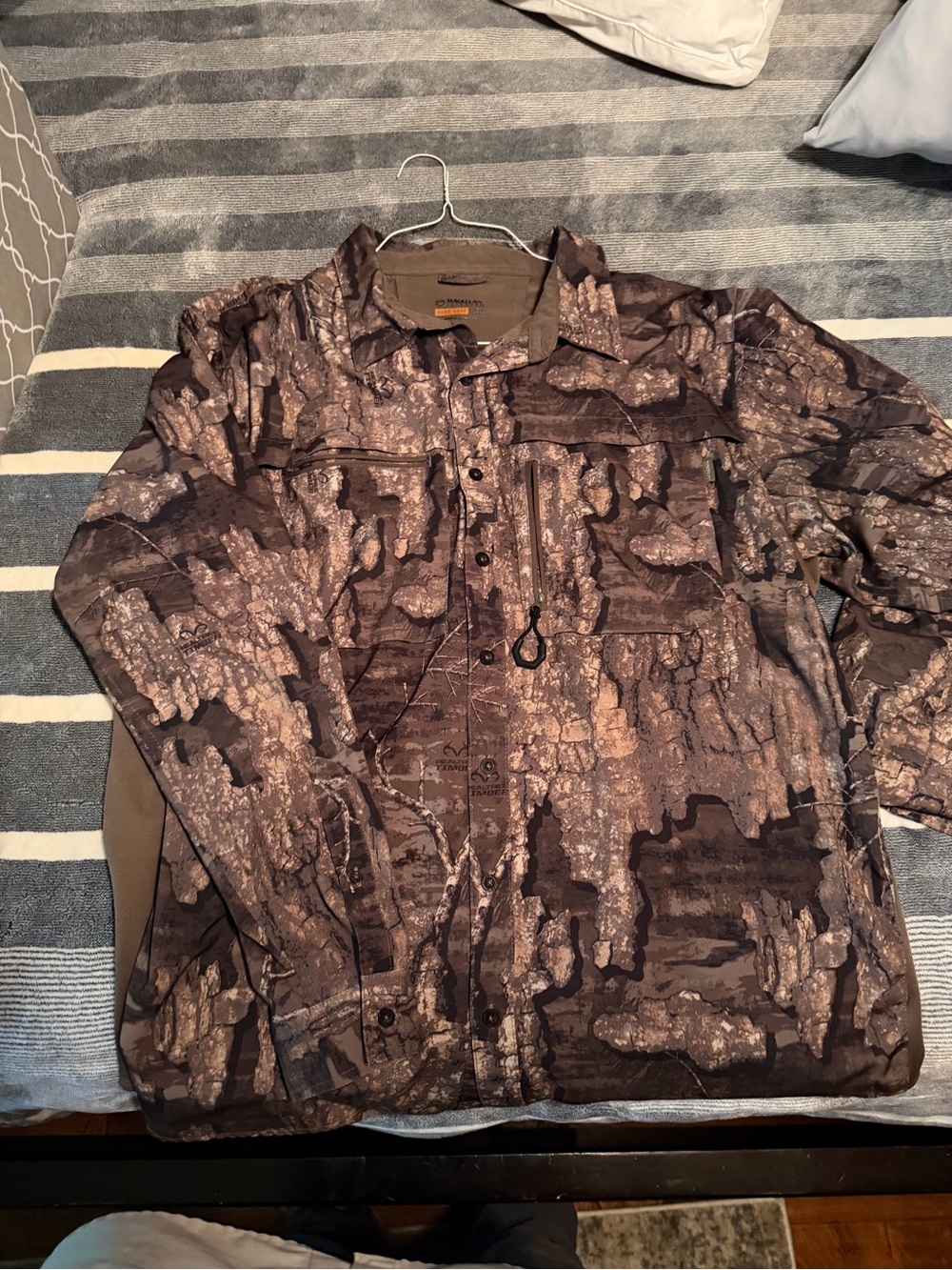 Men's Camouflage LS Button Down - Realtree Timber